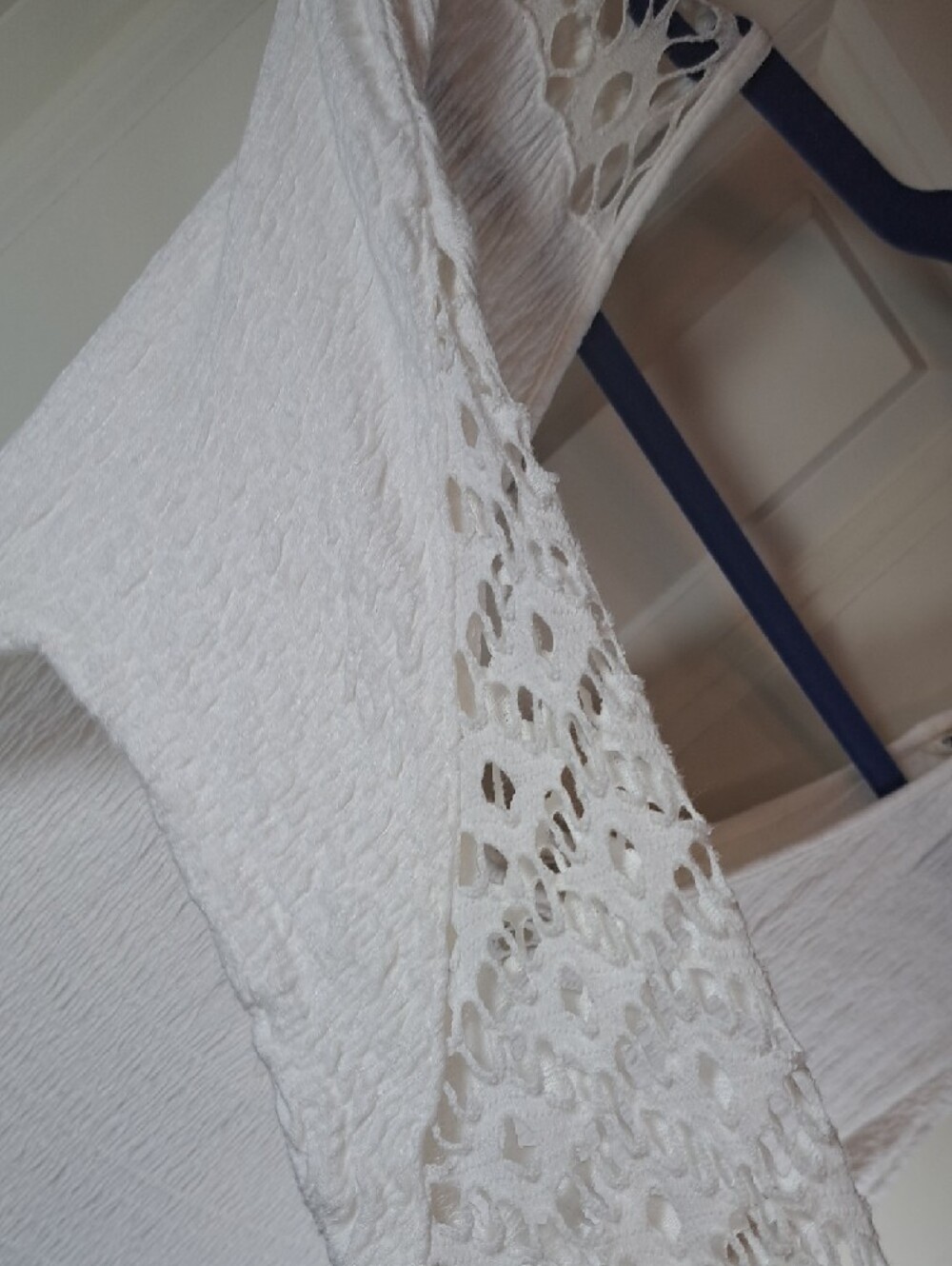 Free People White Crochet Midi Dress - Picture 7 of 8